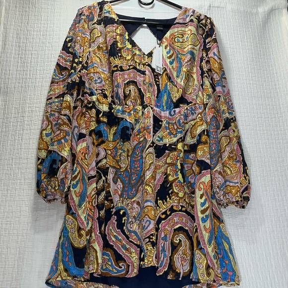 NWT SANCTUARY Girls Day Out Paisley Back-Cutout Dress - Picture 9 of 9